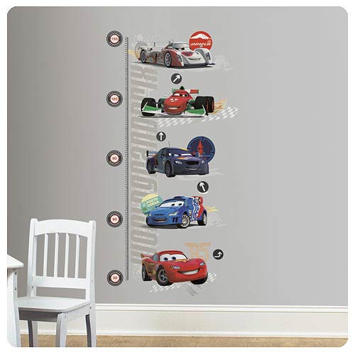 Cars 2 Metric Growth Chart Peel and Stick Wall Decal